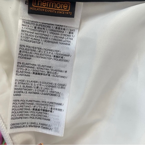 XS 🔖 BOGNER FIRE+ ICE X LOVE SHACK FANCY Ivie Printed Ski Bib Pants Waterproof - Picture 4 of 7